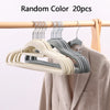 10/20 Pieces of High-End Velvet Clothes Hangers, Non-Slip Flocked Felt Clothes Hangers, Solid Clothes Hangers, Heavy-Duty Clothes Hangers and Suit Hangers, Durable Thin Beige/Grey/Black Clothes Hangers, Saving Closet Space, C