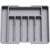 LMETJMA Expandable Silverware Cutlery Utensil Organizer Tray Kitchen Drawer Organizer Adjustable Flatware Cutlery Holder JT305