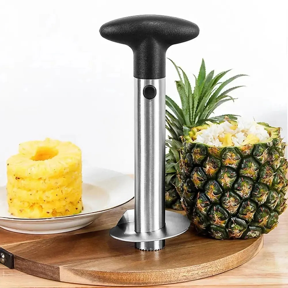 Pack of 2 PCs Stainless Steel Pineapple Peeler, Corer & Slicer – Easy Kitchen Gadget