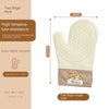 Silicone heat insulation gloves thickened, non-slip, high temperature oven gloves baking and scalding kitchen hand clamps
