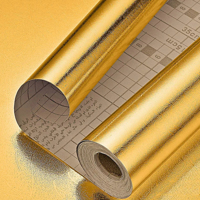 Kitchen wall stickers self-adhesive aluminum foil anti-oil wall stickers suitable for countertops drawers cabinets shelves line