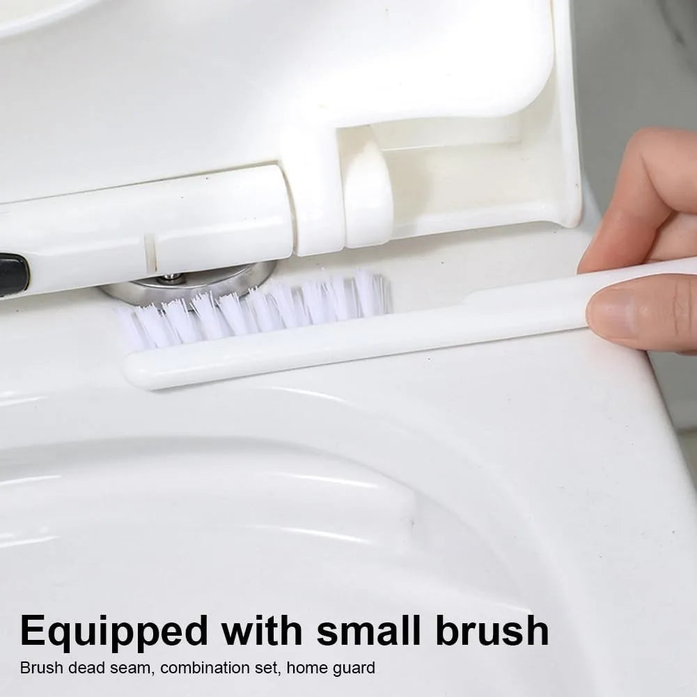 Sturdy PP and Stainless Steel Toilet Cleaning Brush with Tough Bristles, Perfect for Reaching Toilet Dead Corners & Resisting Sh