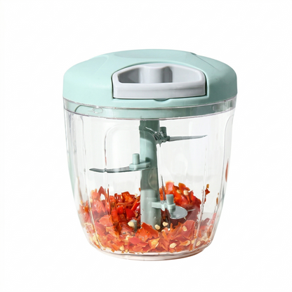 500/900ML Rotary Food Processor & Garlic Grinder for Vegetables, Fruits & Chili