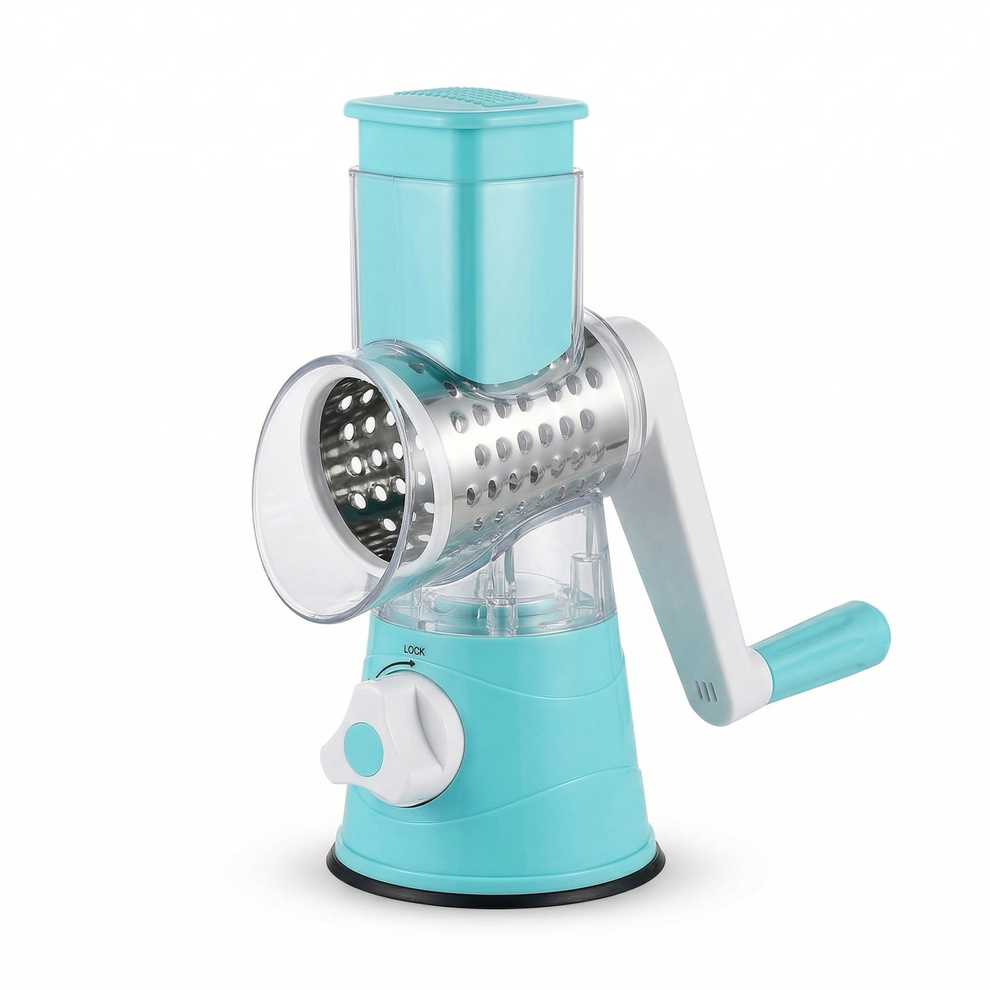 3-in-1 Manual Vegetable Slicer & Shredder with Sharp Drums