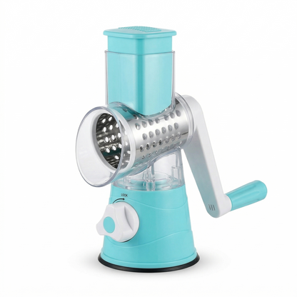 3-in-1 Manual Vegetable Slicer & Shredder with Sharp Drums