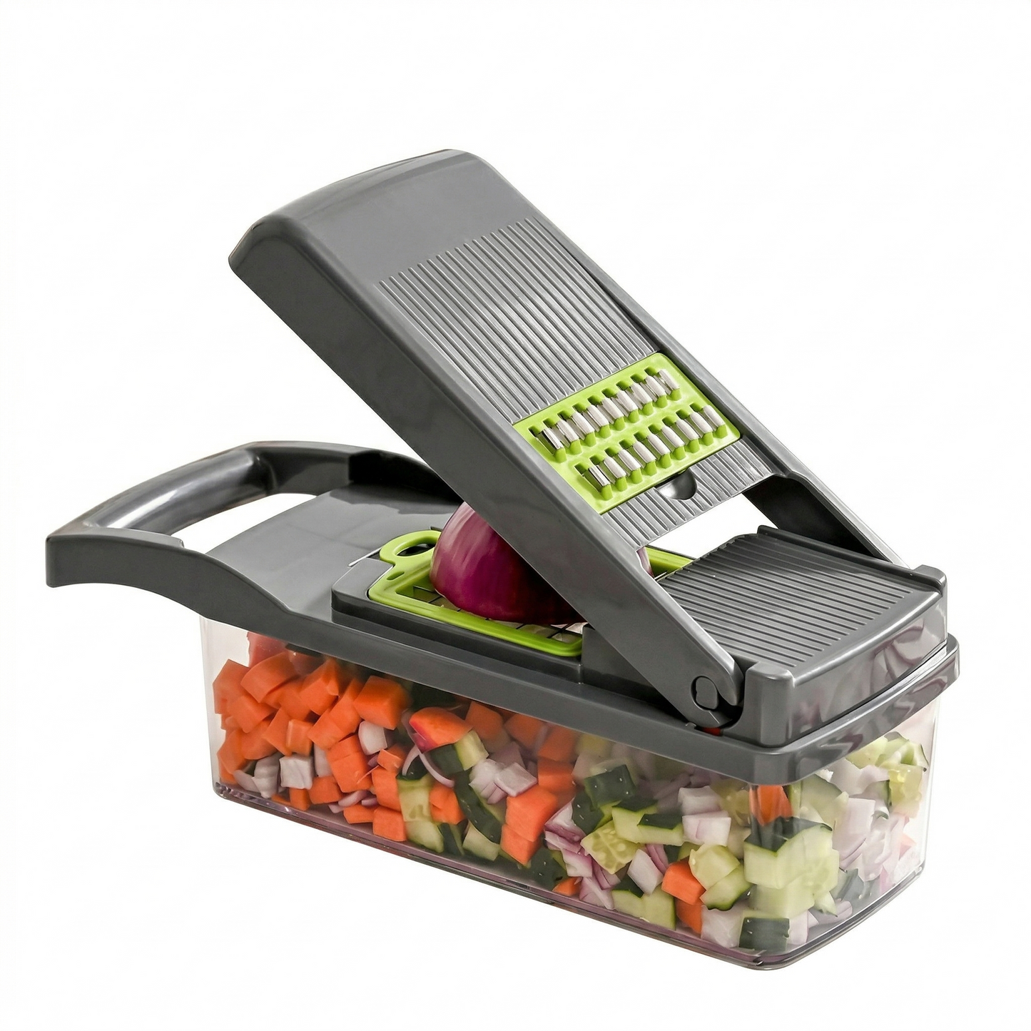 16-in-1 Multifunctional Vegetable Chopper & Slicer with Grater, Peeler, and Egg Separator