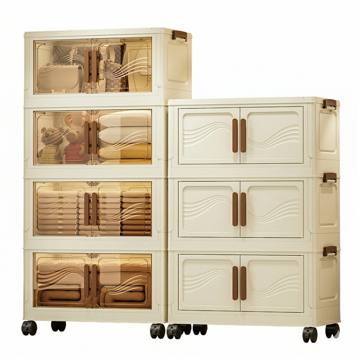 Foldable Storage Box with Clear Door – Spacious Multi-Purpose Organizer