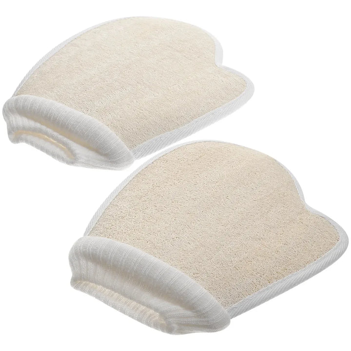 1/2pcs Loofah Bath Gloves Exfoliating Body Scrubber Sponge Mitt Shower Sponges Cleaning Tools Stretchy Fit Hand Body Scrub Brush