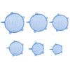 6pcs Reusable Silicone Stretch Lids For Food Bowls - Multifunctional Fruit And Vegetable Fresh-Keeping Cover