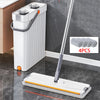 Household Flat Mop Handfree Mop Bucket Set Scratch Dunnage Floor Cleaning Tool 360 Rotating Mop with Washable Microfiber Cloth