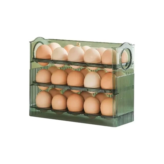 Egg Storage Box – Refrigerator Organizer & Fresh-Keeping Tray