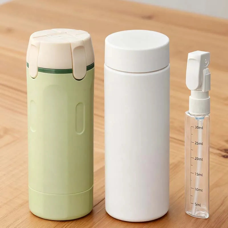4-in-1 Travel Refillable Bottles Portable Toiletry & Cosmetic Containers Set