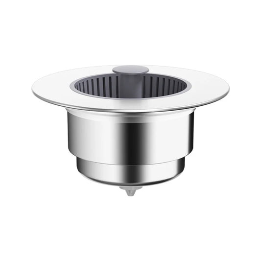 304 Stainless Steel Kitchen Sink Drain with Plug – Anti-Clog Filter & Spring Core