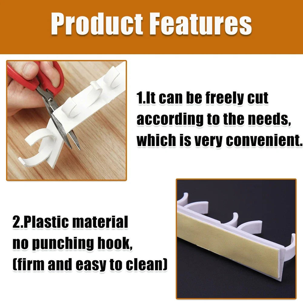 2/4pcs Kitchen Storage Rack Seasoning Jar Storage Rack Simple Bottle Clip Wall Mount Spice Bottle Stand 5 Hole Ingredient Holder