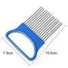 Fruit Vegetable Slicing Fixator Beef Onion Slicer Cutting Holder Cutter Stainless Steel Meat Needle Home Kitchen Portable Tools