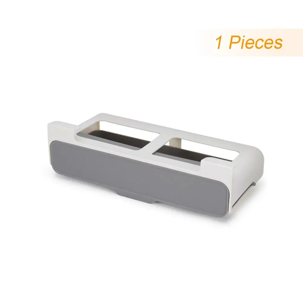 Self-Adhesive Wall-Mount Spice Rack for Kitchen Storage