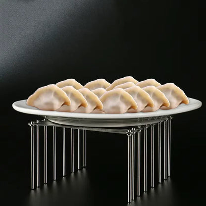 Retractable Stainless Steel Dish & Lid Rack Organizer