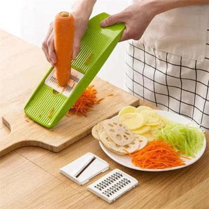 Stainless Steel Mandoline Vegetable Slicer with 3 Blades for Potato & Carrot