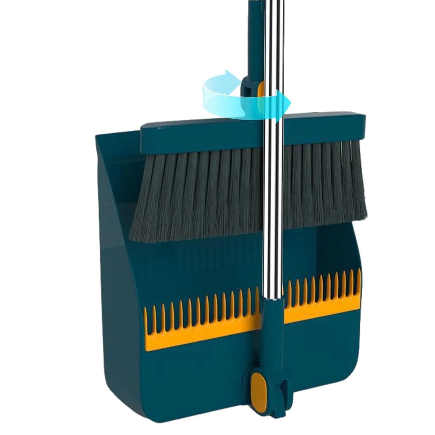 Foldable Broom & Dustpan Set – 180° Rotating Household Cleaner