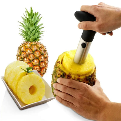 Pack of 2 PCs Stainless Steel Pineapple Peeler, Corer & Slicer – Easy Kitchen Gadget