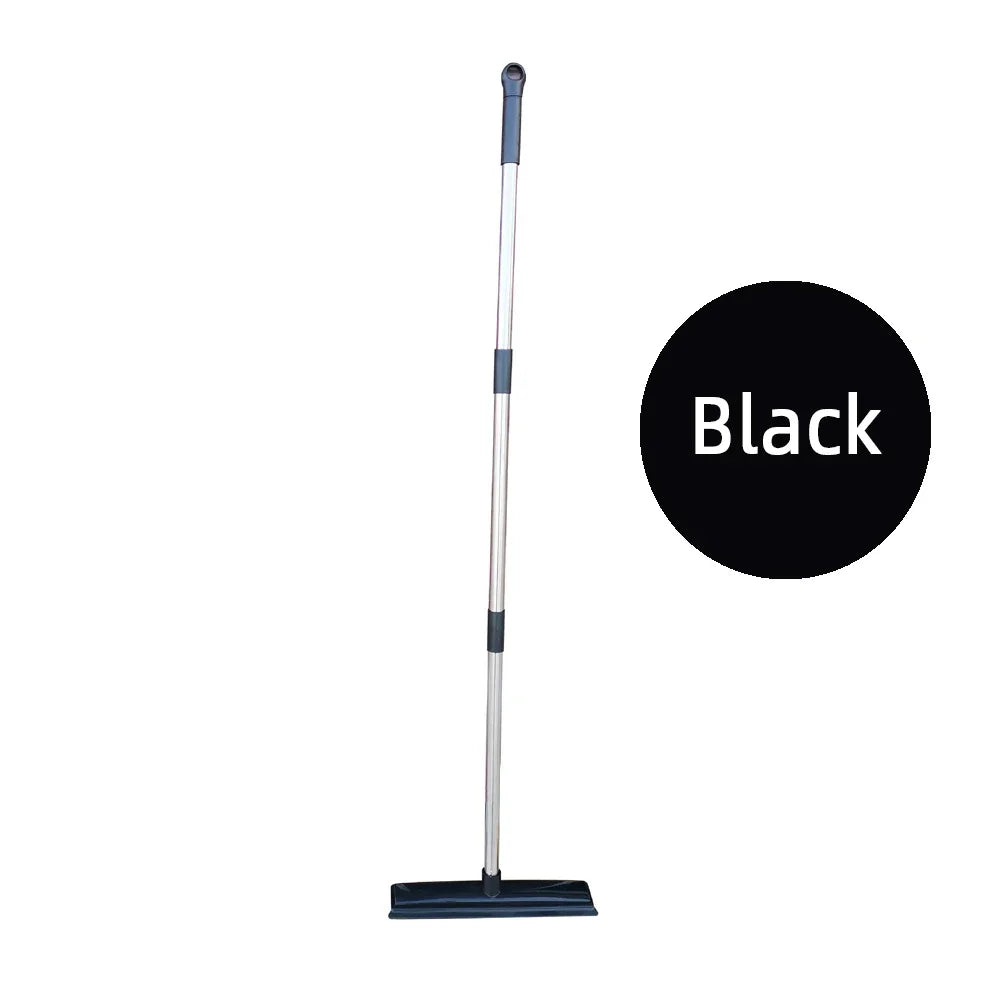 Pet Hair Rubber Broom with Squeegee for Floors & Carpets