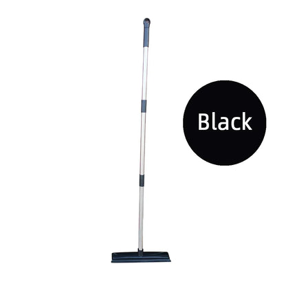 Pet Hair Rubber Broom with Squeegee for Floors & Carpets