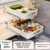Kitchen Sliding Drawer with Slide Rail Cabinet Clothes Spice Dish Bowl Storage Rack Pull Out Cabinet Organizer Tray With Handle
