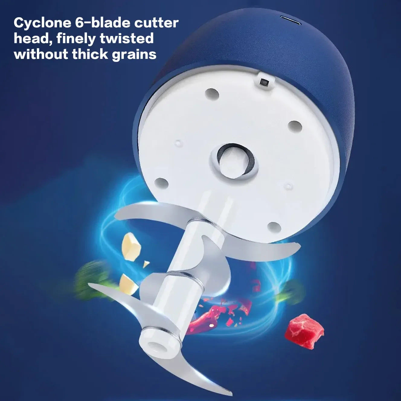 350ML Electric Food Chopper & Meat Grinder USB Multifunction Blender
