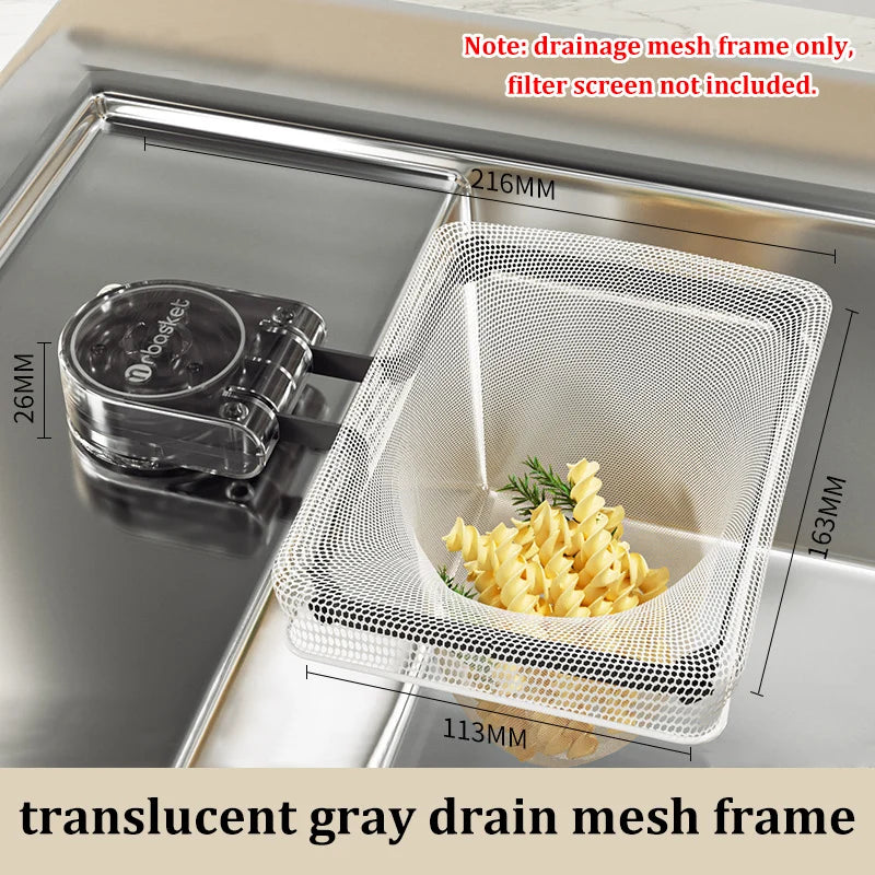 Suction Kitchen Sink Drain Strainer – Anti-Clog Waste Filter Rack