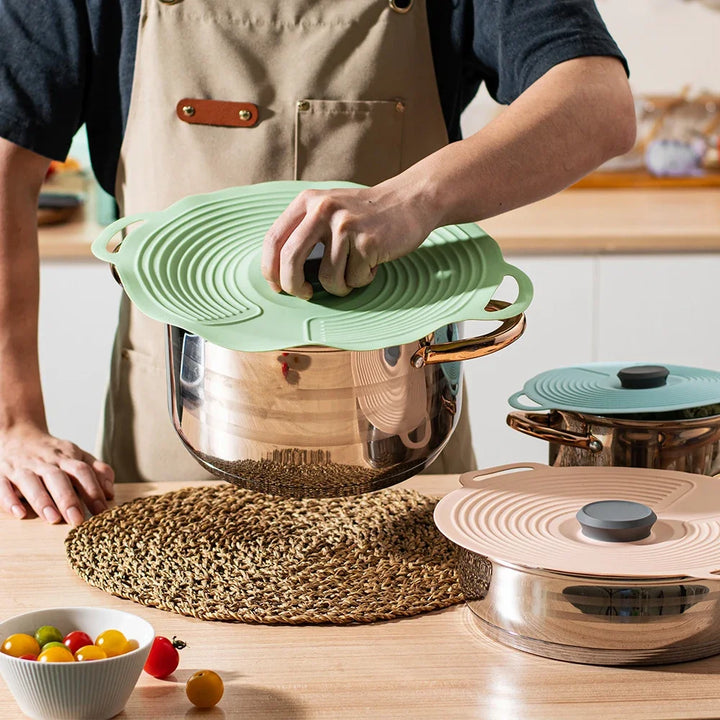 Reusable Self Sealing Lid Silicone Stretch Lids Universal Lid Silicone Bowl Pot Lid Silicone Cover Pan Cooking Food Fresh Cover