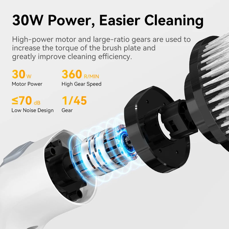 7-in-1 Cordless Electric Spin Cleaning Brush for Bathroom, Kitchen & Home Use