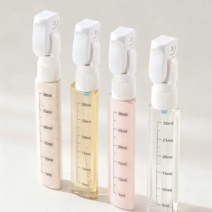 4-in-1 Travel Refillable Bottles Portable Toiletry & Cosmetic Containers Set