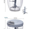 500/900ML Garlic Chopper Manual Rotate Vegetable Cutter Chopper Slicer Fruit Garlic Crusher Kitchen Gadget Blenders Meat Grinder