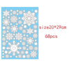 20X30CM Glass Window Snowflake Stickers - Christmas Decor for Home Room, New Year Gift, Navidad & Holiday Supplies