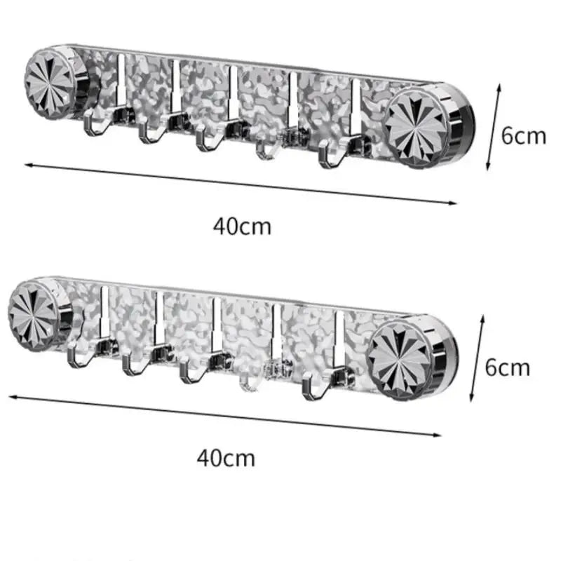 5-in-1 Rotating Suction Cup Hooks – Punch-Free, Waterproof Wall Mount