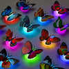 10 pieces 3D LED Butterfly Night Lights Faux Butterfly Glow Wall Stickers Wall Decoration Holiday Party Home Decoration