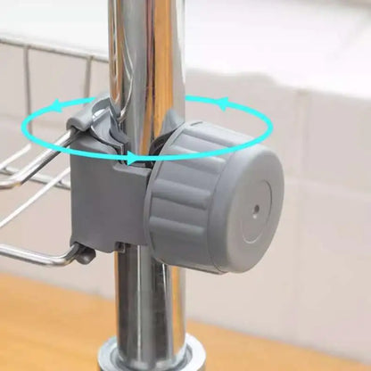 Stainless Steel Kitchen & Bathroom Organizer – Sponge, Soap, and Towel Rack
