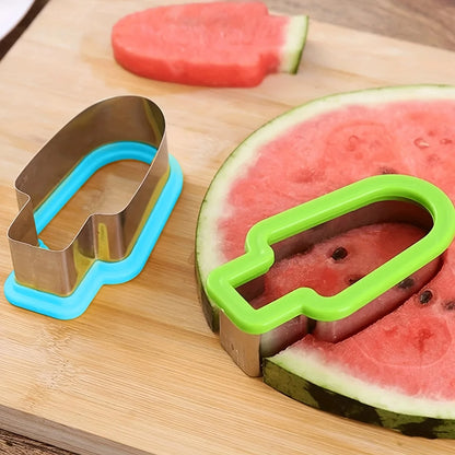 Pack of 2 PCs Stainless Steel Watermelon Slicer & Popsicle Mold