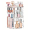 360° Rotating Makeup Organizer, Spinning Bathroom Organizer Countertop, organizer for cosmetics,Cosmetic Holder Shelf,(Clear)