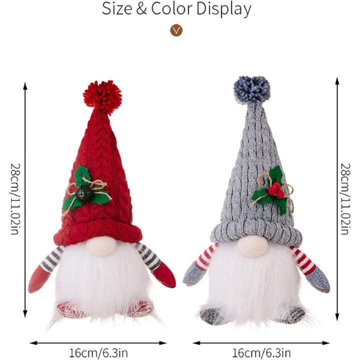 Glowing Christmas Gnome Decoration, Battery Operated Holiday Ornament, Festive Home Decor, Perfect Gift Idea