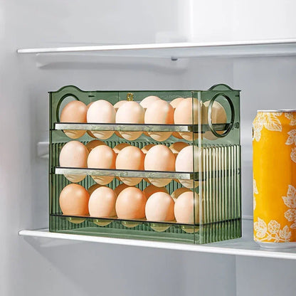 Egg Storage Box – Refrigerator Organizer & Fresh-Keeping Tray
