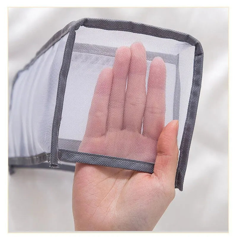 Foldable Underwear Pants Storage Box Nylon Drawer Panties Dormitory Storage Bra Finishing Breathable Mesh Bag