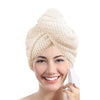 Solid color hair towel Textured dry hair cap 9.8