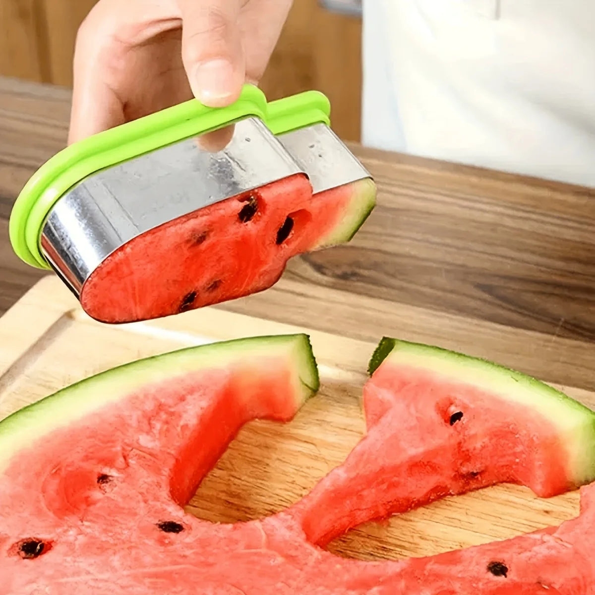 Pack of 2 PCs Stainless Steel Watermelon Slicer & Popsicle Mold