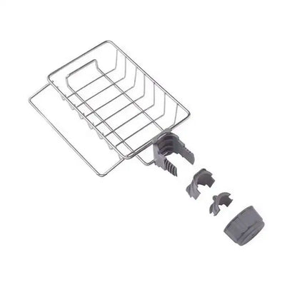 Stainless Steel Kitchen & Bathroom Organizer – Sponge, Soap, and Towel Rack