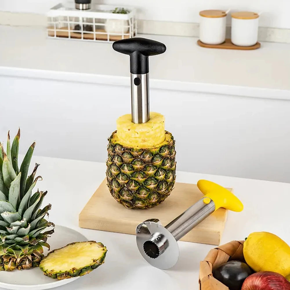 Pack of 2 PCs Stainless Steel Pineapple Peeler, Corer & Slicer – Easy Kitchen Gadget