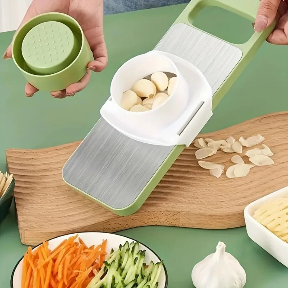 Stainless Steel Mandoline Vegetable Slicer with 3 Blades for Potato & Carrot