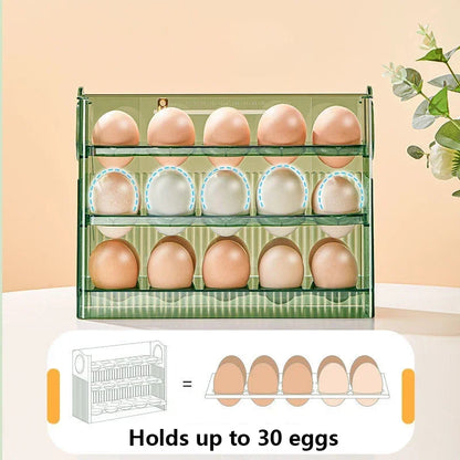 Egg Storage Box – Refrigerator Organizer & Fresh-Keeping Tray