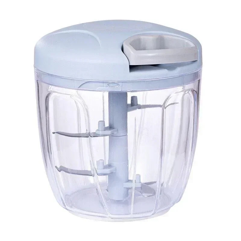 500/900ML Rotary Food Processor & Garlic Grinder for Vegetables, Fruits & Chili