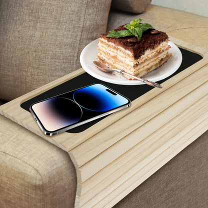 Foldable Bamboo Sofa Armrest Cup & Storage Tray